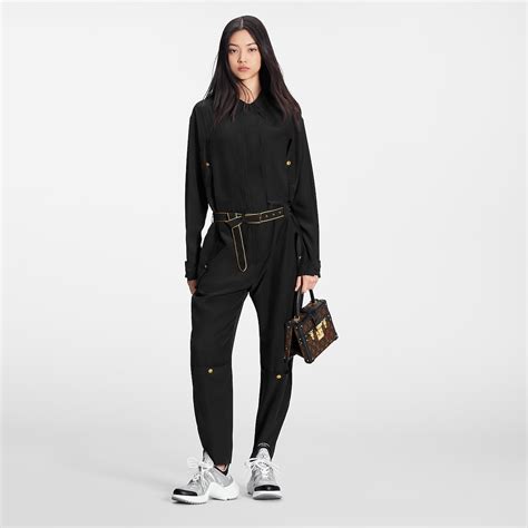 louis vuitton monogram jumpsuit|louis vuitton silk jumpsuit.